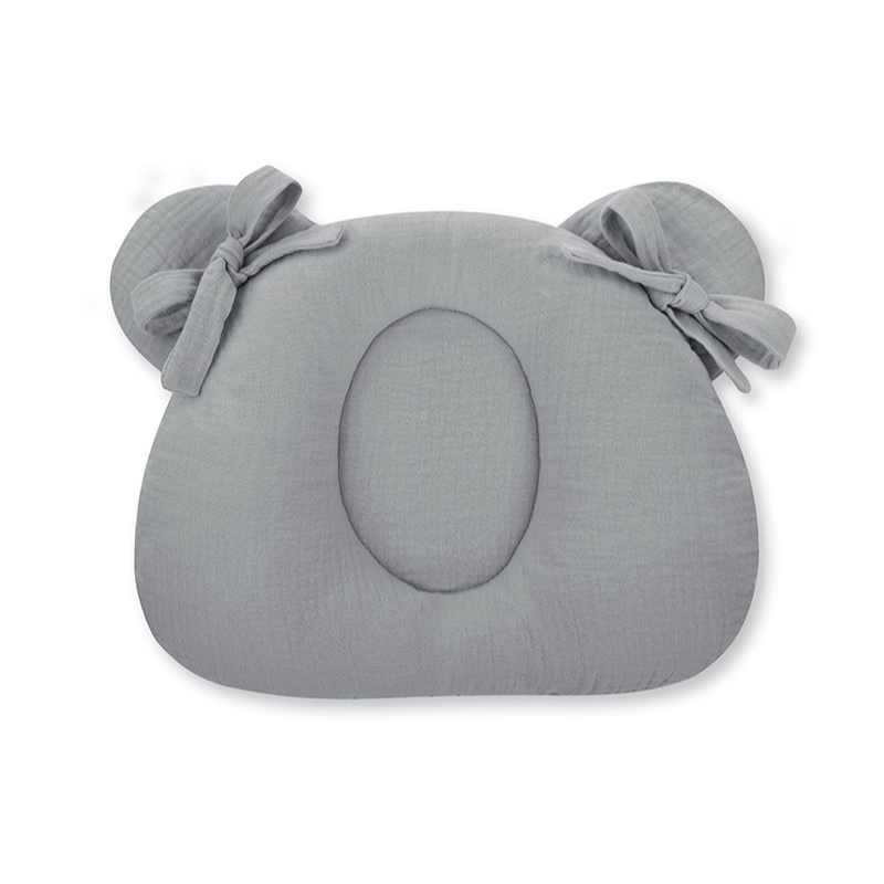 Sleepee Muslin Pillow with Indent in 8 colours, designed to support newborns and prevent flat head syndrome.