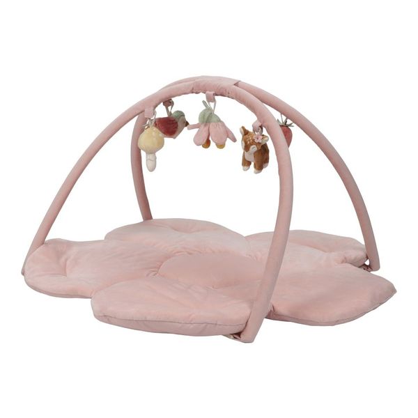 Little Dutch Activity Play Mat - Fairy Garden with padded surface, hanging toys, and interactive elements for baby sensory and motor skill development.