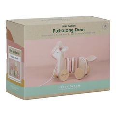 Little Dutch Pull-Along Wiggle Wood Deer - Fairy Garden