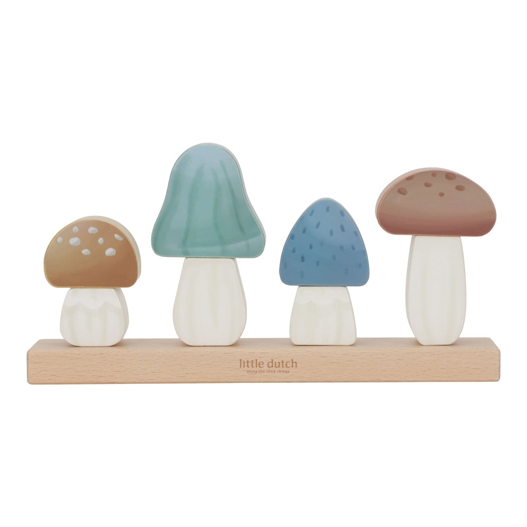 Little Dutch Stacking Puzzle Mushrooms – Forest Friends