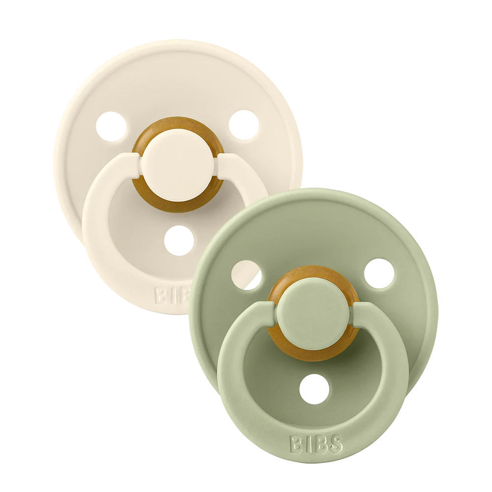 BIBS Natural Dummy - Ivory/Sage (2pack)