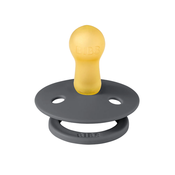 BIBS Natural Dummy - Iron/Baby Blue (2pack)