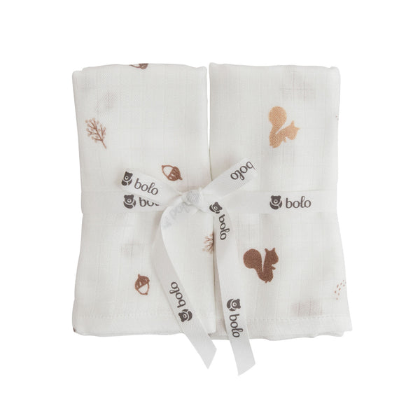 Bolo 2pack of Muslin Swaddles - Autumn