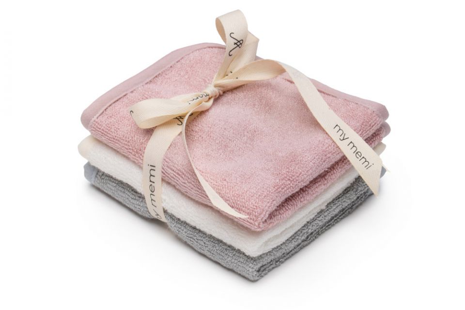 MY MEMI 100% Bamboo washcloths 3pack (6 colours)