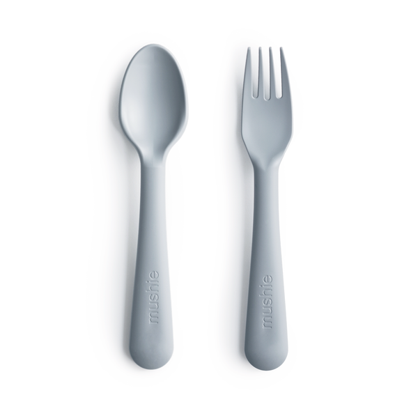 Mushie Fork and Spoon Set (colours)