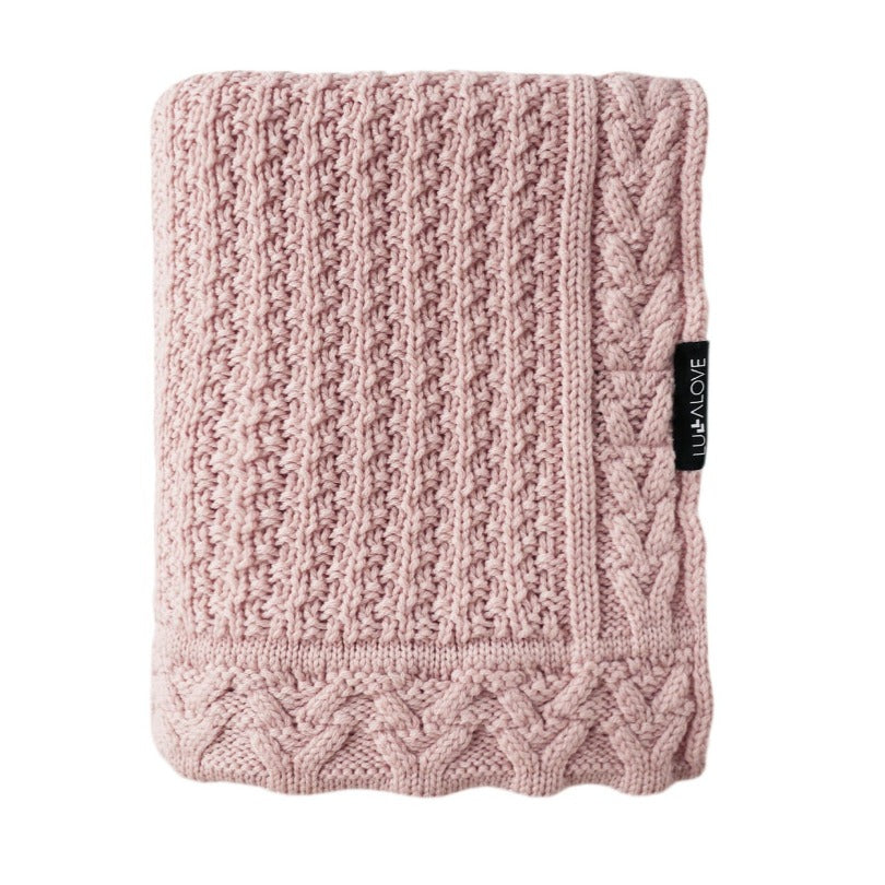 Lullalove Premium Merino Wool Baby Blanket "Cookie" (colours)