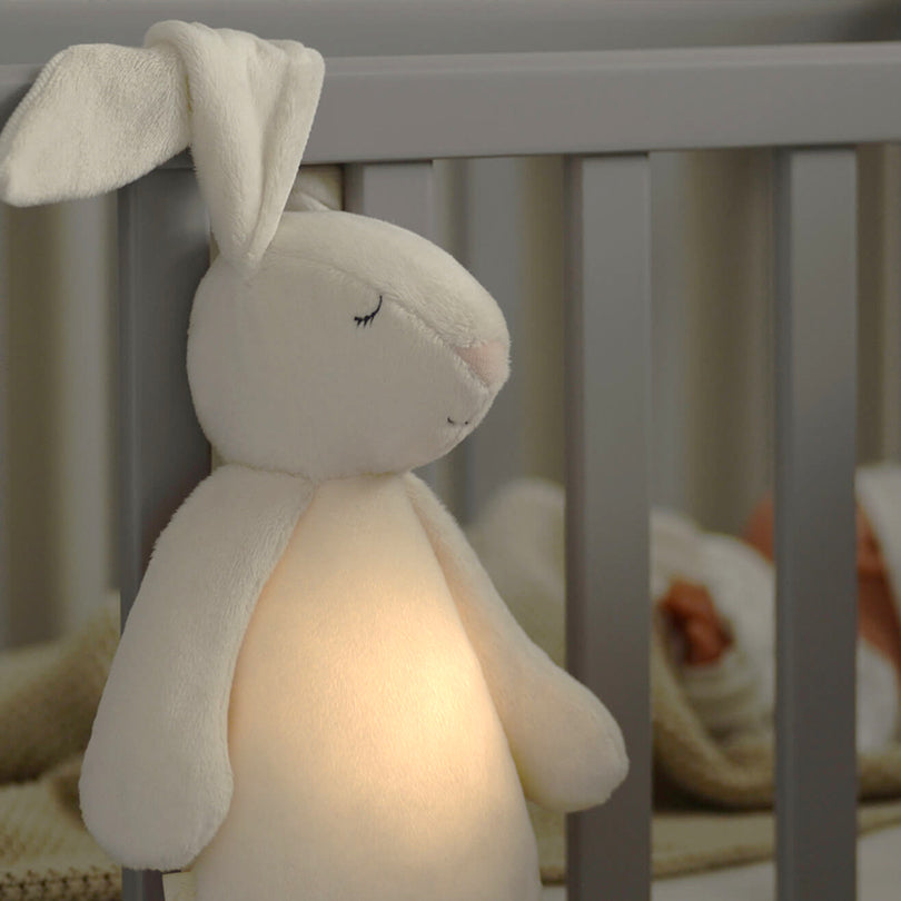 Moonie cloud bunny baby sleep aid with night light