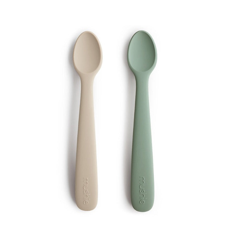 Mushie Silicone Feeding Spoons 2-pack (4 colours)