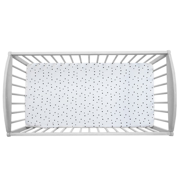 Sleepee Cot Bed Fitted Sheet - Dots (2 sizes)