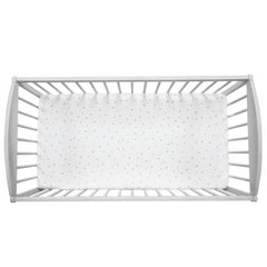 Sleepee Cot Bed Fitted Sheet - Grey Dots (2 sizes)