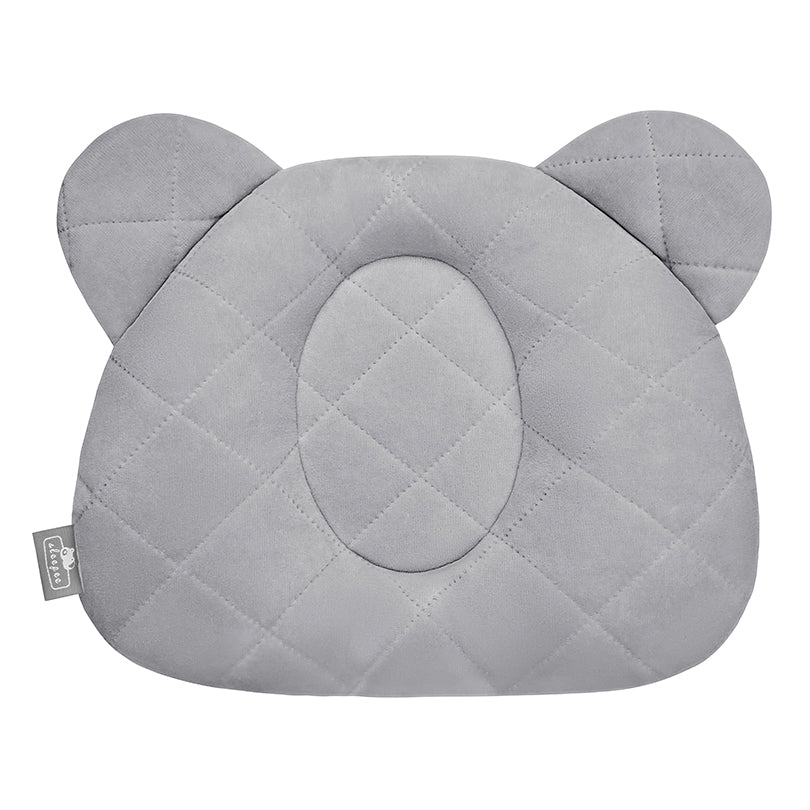 Sleepee Velvet Teddy Bear Baby Pillow with Dent – Baby Head Support Pillow