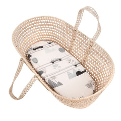 Samiboo Universal Bamboo Fitted Sheet for Moses Basket & Pram (colours)
