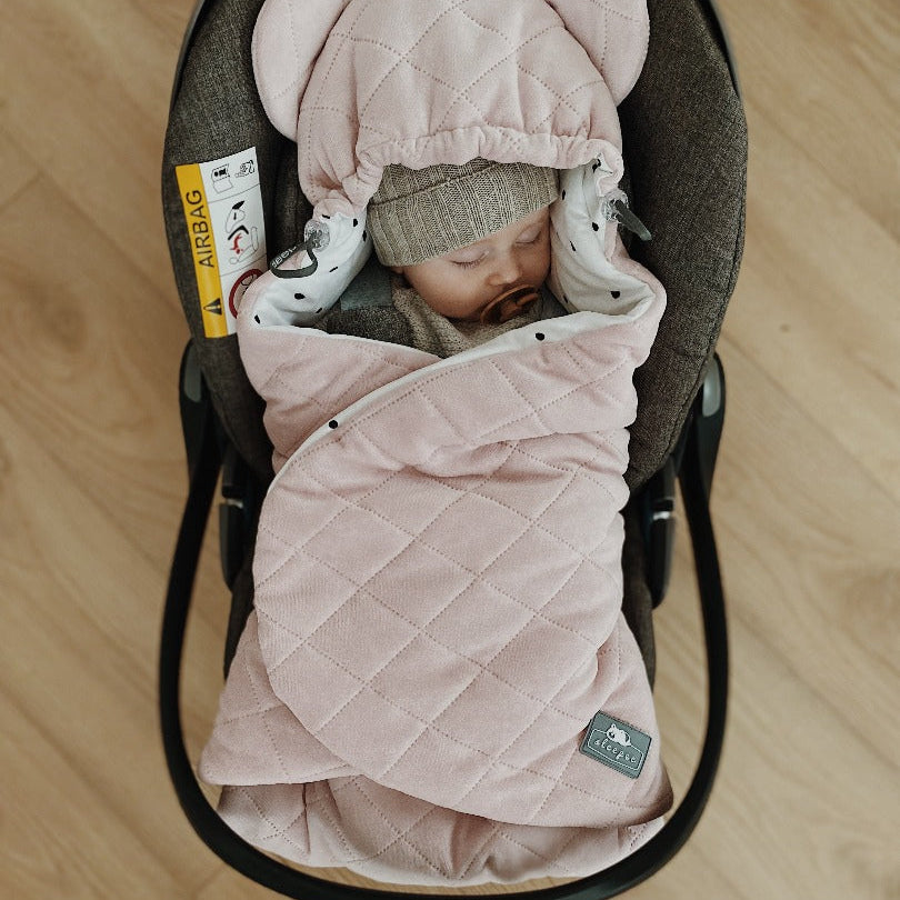 newborn car seat blanket baby pink