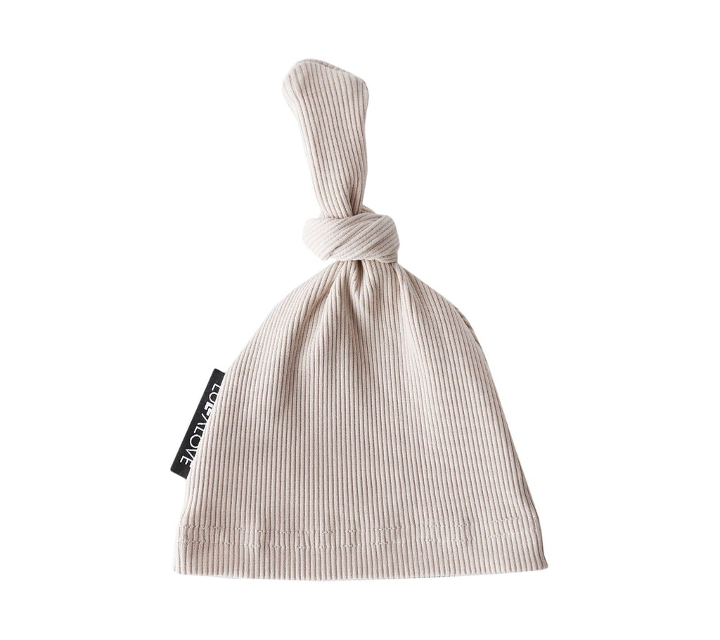 Lullalove Baby Knot Hat - Beige (0-9m)