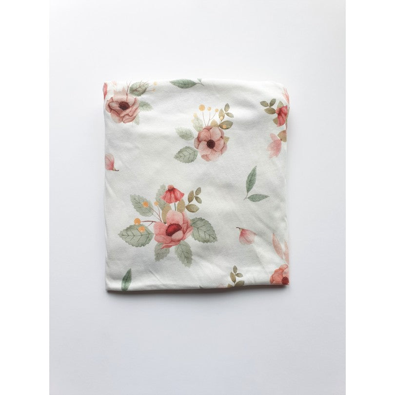 Cot bed fitted sheet - Vintage Flowers (choice of 2 sizes)