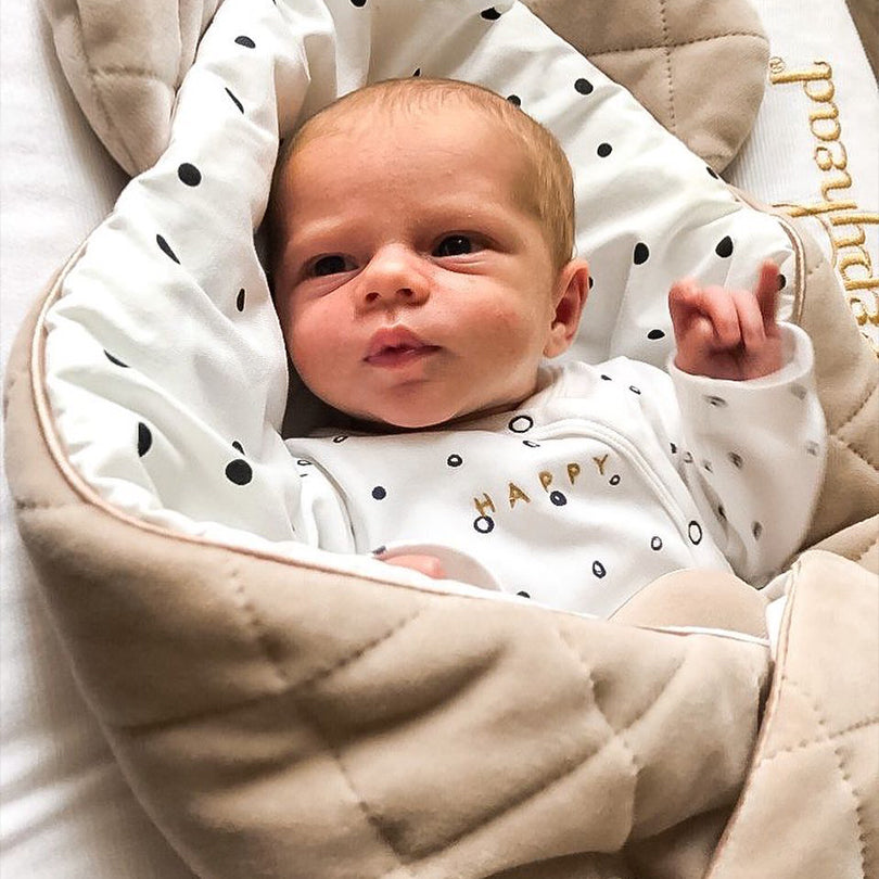 FIRST BABY - Royal Swaddle Blanket - Blue