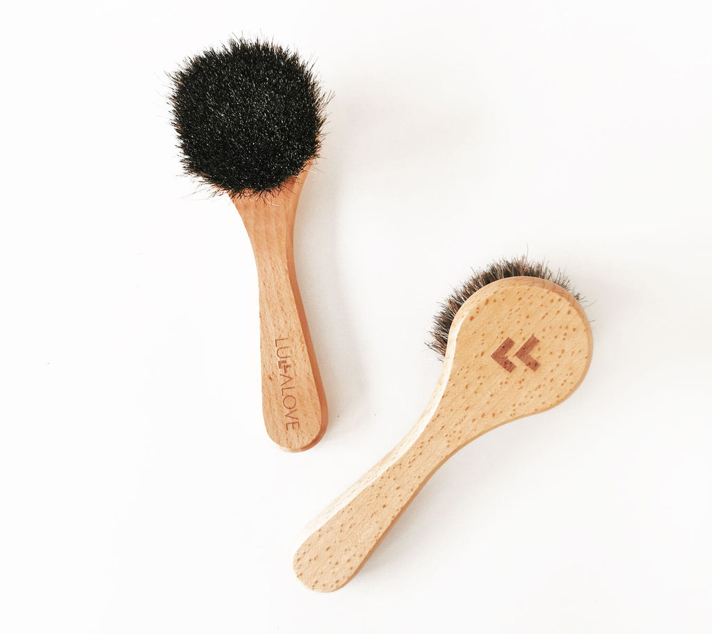 Lullalove Professional Face and Neck Brush - Natural Bristle