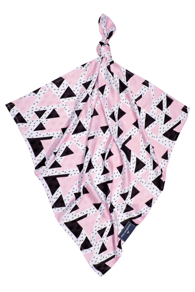 Muslin Square - Triangles Pink