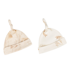Baby Beanie Hats - Bohemian Sand & Botanic (2 pack)